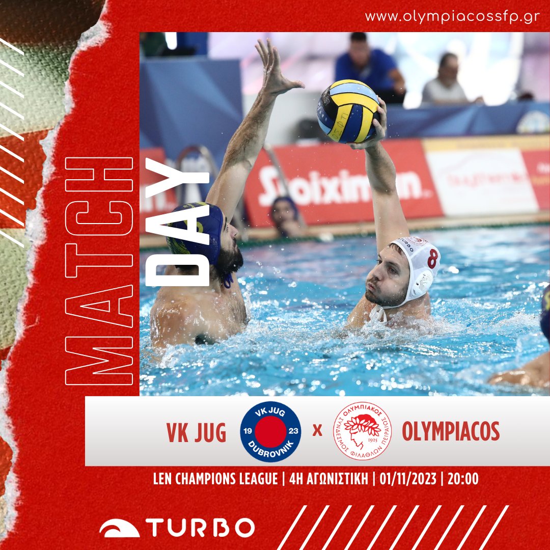 OlympiacosSFP's tweet photo. 🔥 Matchday!⠀
🆚 VK JUG
🏆 @lenchampions⠀
📅 Matchday 4
🕖 20:00⠀
🏟️ Dubrovnik
📺 ERTsports1⠀
⠀
#osfp #Olympiacos #OlympiacosSFP #waterpolo #pallanuoto #LENChampionsLeague #LENCHL https://t.co/gkyFpzIvAF