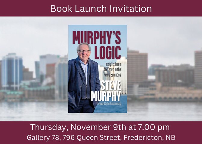 An invitation for those in the Fredericton area.