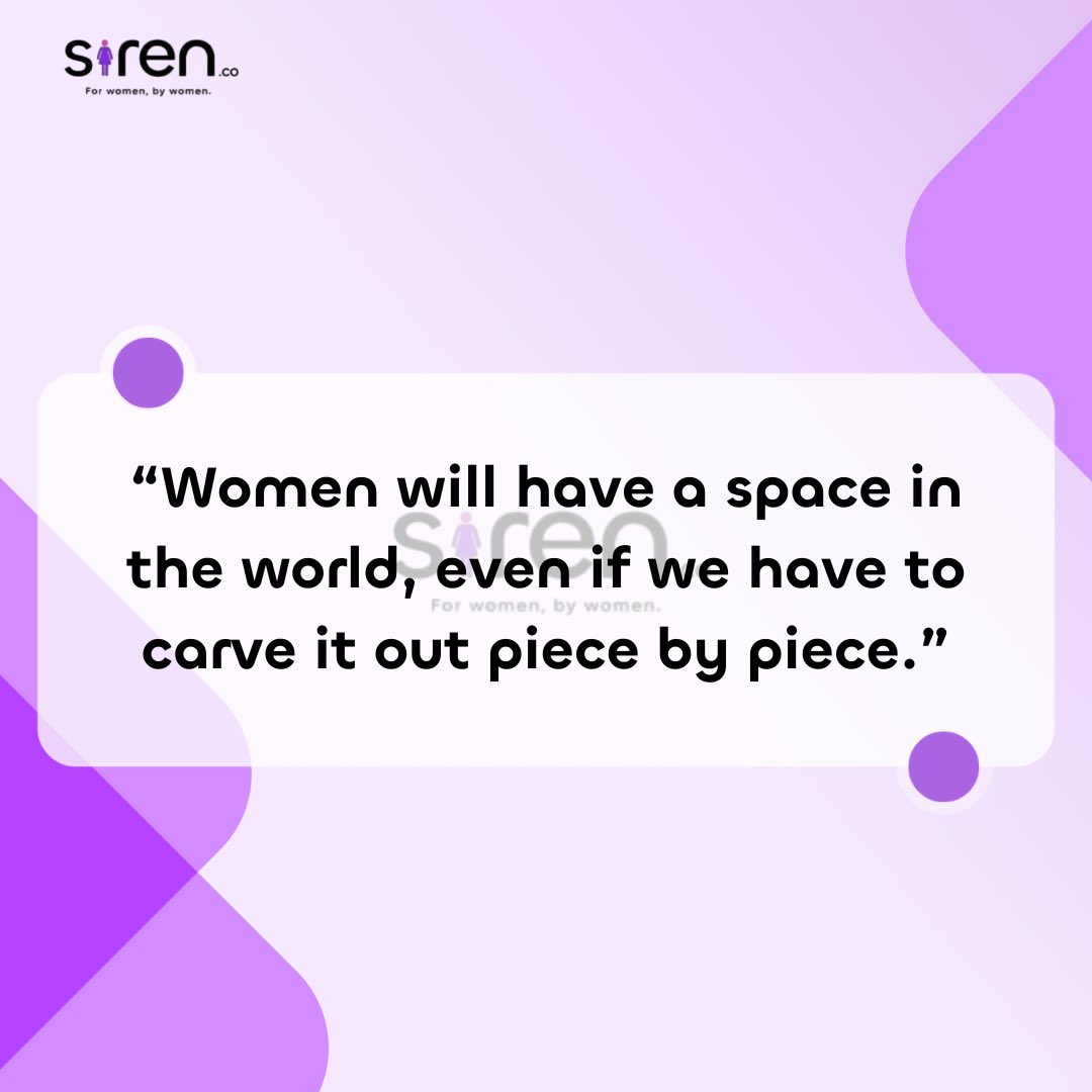 #Forwomenbywomen
@Siren_co_