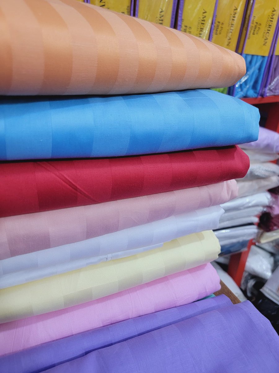 Egyptian cotton bedsheets wth 2pillow cases and pair of bedsheets #size 6*6 at 200k 
               #size 8*8 <a href="/250k/">￼</a> for orders 0701460350