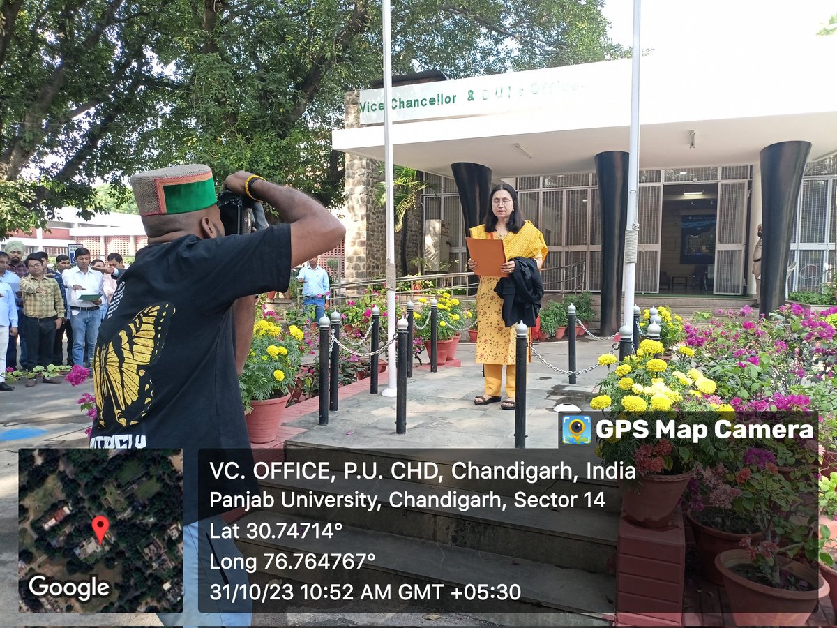 NSS_PU_chd's tweet photo. राष्ट्री की एकता और अखंडता के लिए तत्पर राष्ट्रीय सेवा योजना पंजाब विश्वविद्यालय ने मनाया राष्ट्रीय एकता दिवस कुलपति ने दिलाई शपथ 
@_NSSIndia @NssChandigarh @YASMinistry #unityday #NSS @OfficialPU #MeraYuvaBharat https://t.co/ZTK5qVOIPo