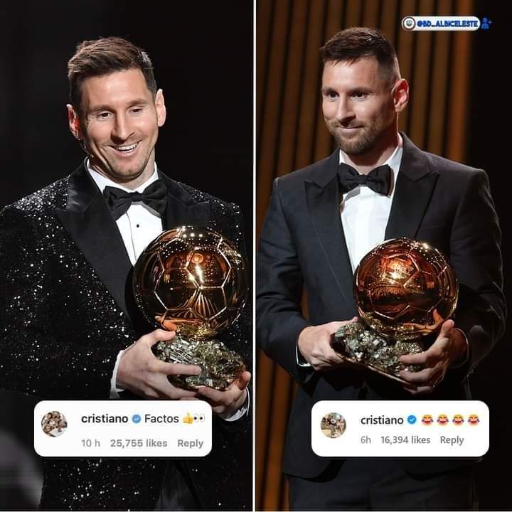 edappalam_k's tweet photo. CR7 🤣🤭
😤😤
#Messi𓃵 #Messi #MessiIsInfinity #Messi8 #messiballondor #MESSI_IS_INFINITY #Messiah #LionelMessi https://t.co/VKBBbReUxa