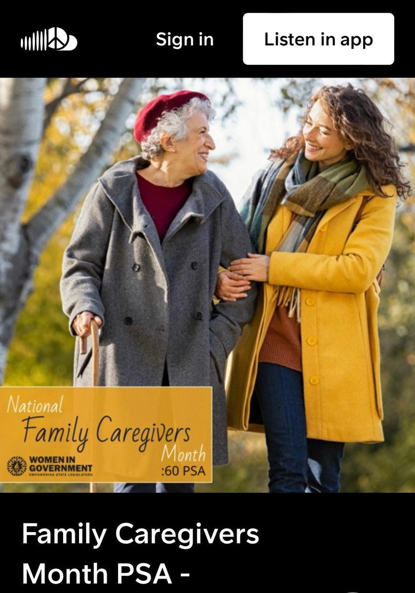 November is National Family Caregivers Month, a time to think about the different ways to improve outcomes for both Alzheimer’s patients and their caregivers.  #NFCMonth #alzheimers #dementia  soundcloud.com/user-548999638…