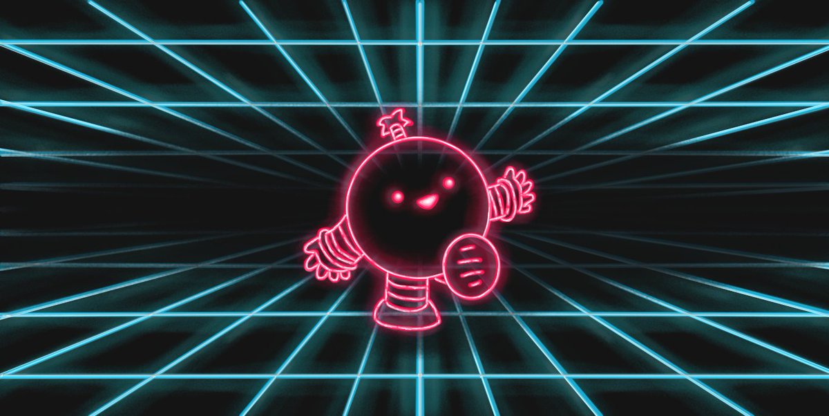 1980) Neonbot. Has a very numerically appropriate aesthetic.