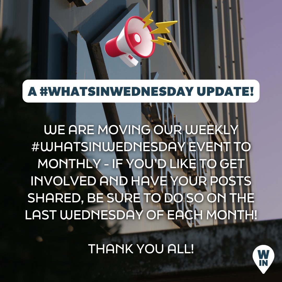 From now on, we will be doing our What's In Wednesday events monthly rather than weekly! If you'd like to get involved and have your posts shared, be sure to join in on the last Wednesday of each month by tagging us and using the hashtag #WhatsInWednesday ✨

#WhatsIn