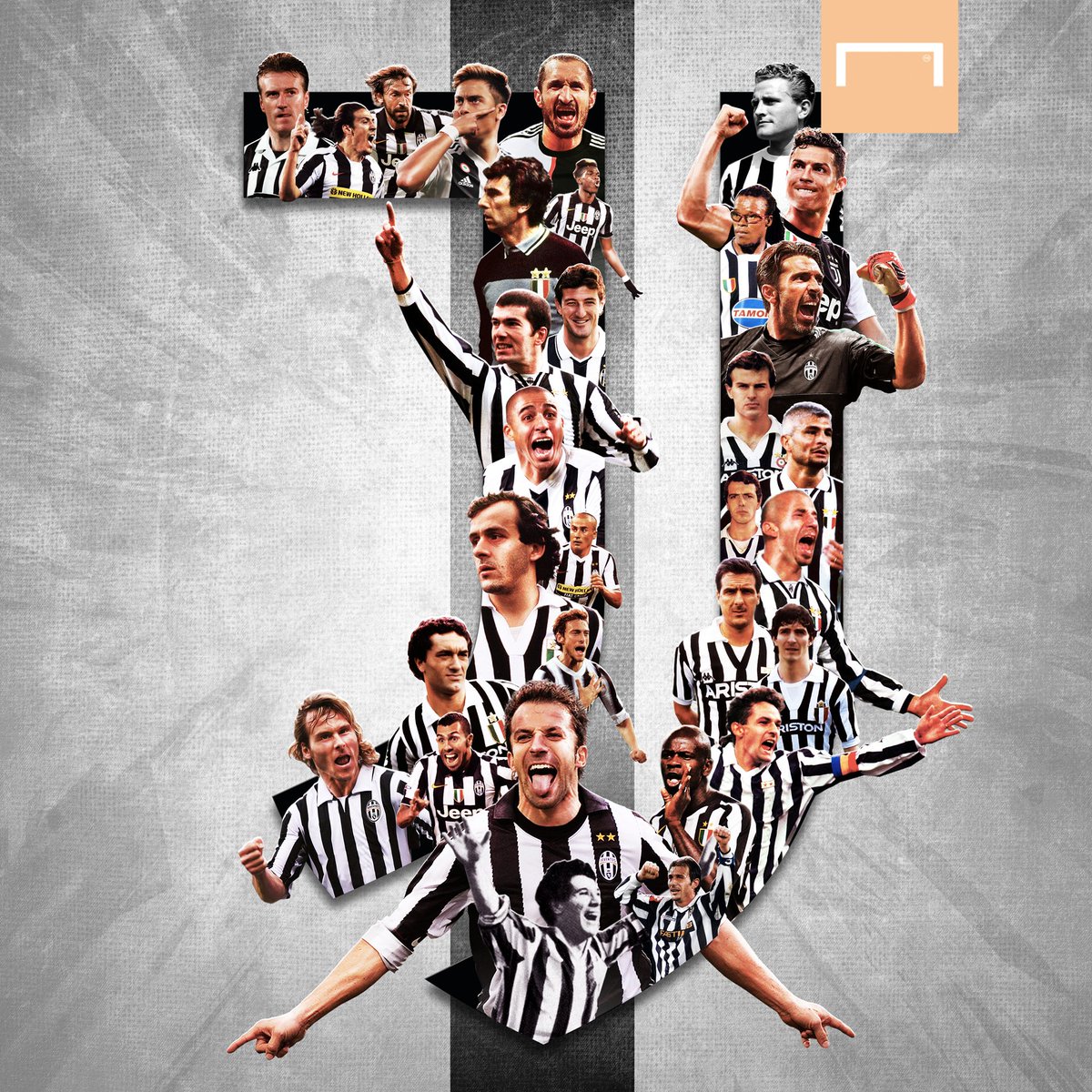 GoalItalia's tweet photo. Più di un secolo di gioie, trionfi, campioni, gloria 🏆

1° novembre 1897 - 1° novembre 2023: la @juventusfc compie 126 anni ⚪️⚫️ https://t.co/VP582mSB7t
