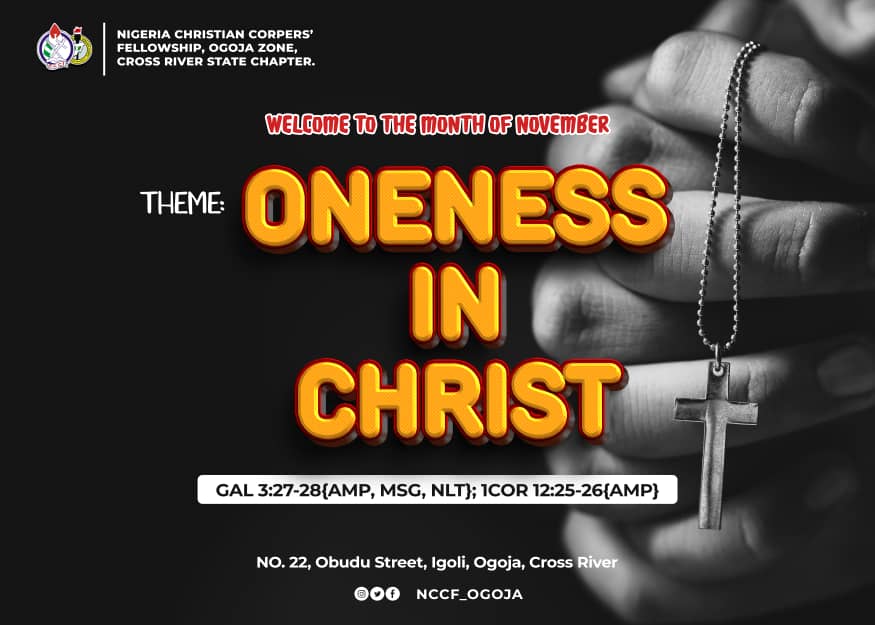 nccf_ogoja's tweet photo. *Happy New Month Fam* 🎊

As we turn the page to a new month, we are reminded of the continuous blessings and grace that God bestows upon us. It is with hearts full of gratitude and hope that we wish you all a Happy New Month!

#NEWMONTH #ONENESSINCHRIST #NCCFCrossRiver https://t.co/9soVfadmX4