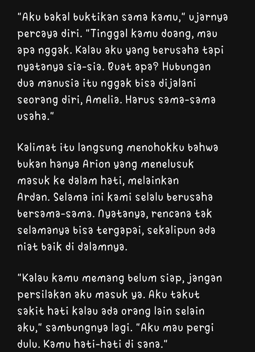 Rysanti25's tweet photo. Awalnya emang nyebelin, tapi Arion ini sebenarnya baik kok. Cuma ya gitu, Amelia nggak pernah percaya sama cowok berseragam kayak Arion. 

Penasaran?

Yuk baca di @karyakarsa_id 
https://t.co/bwukFNVSlV

#novelromantis #karyakarsa https://t.co/1Ei1WTwzfP