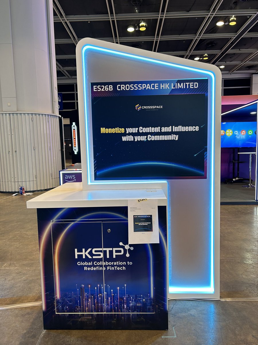 CSpaceOfficial's tweet photo. Hey Fam! Will you be in HK this Thur&Fri? Booth set up is ready, remember to drop by and say Hi 👋 #HKFTW2023!
#SocialFi #CrossSpace #HKCEC #ContentTrading https://t.co/OUZT2Smg80