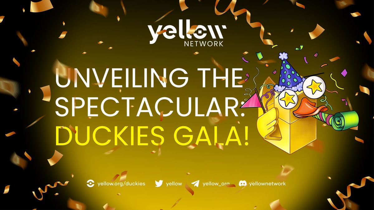 🎉 Unveiling the Spectacular: Duckies Gala! 🦆🌟 

Ready to embark on a thrilling journey this November?

The #DuckiesGala is our grand campaign kick-off, setting the stage for an epic month of surprises and excitement. 🎈🚀 🪙 

#DuckiesGame #Crypto #Airdrop #DuckiesGala