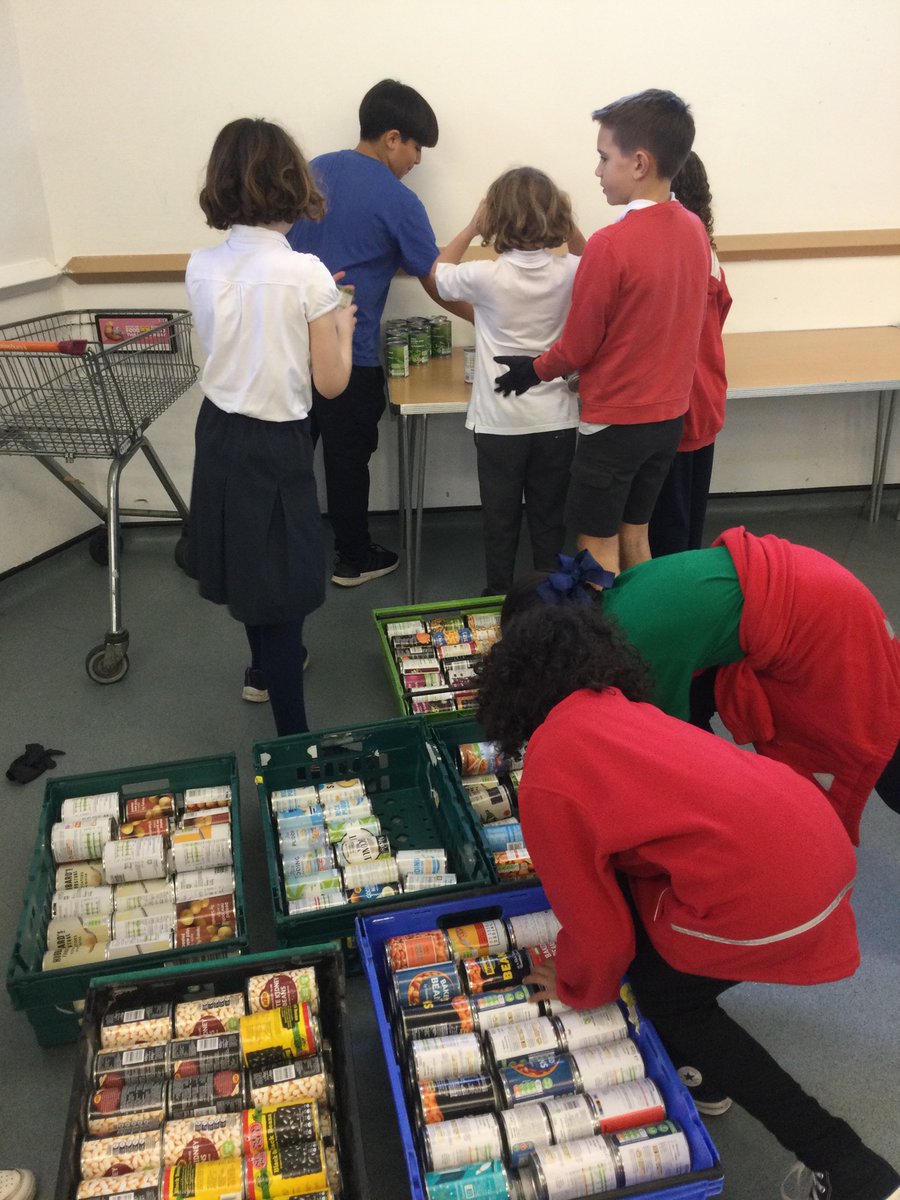 School Council spent the morning at Albrighton Community Centre helping to sort our harvest festival donations for the community fridge, which aims to reduce food waste and supports an average of 350 households per week.