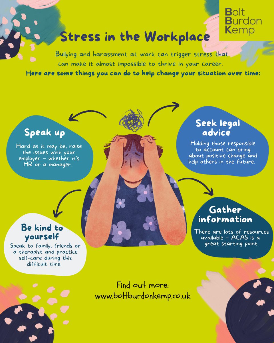 BandHclaims_BBK's tweet image. November 1 is #StressAwarenessDay, and we want to shed a light on work-related stress and the detrimental effects that it can have on mental wellbeing. Below, we share some helpful tips on how you can help change your situation over time:

#BeKindToYourself #MentalHealthMatters