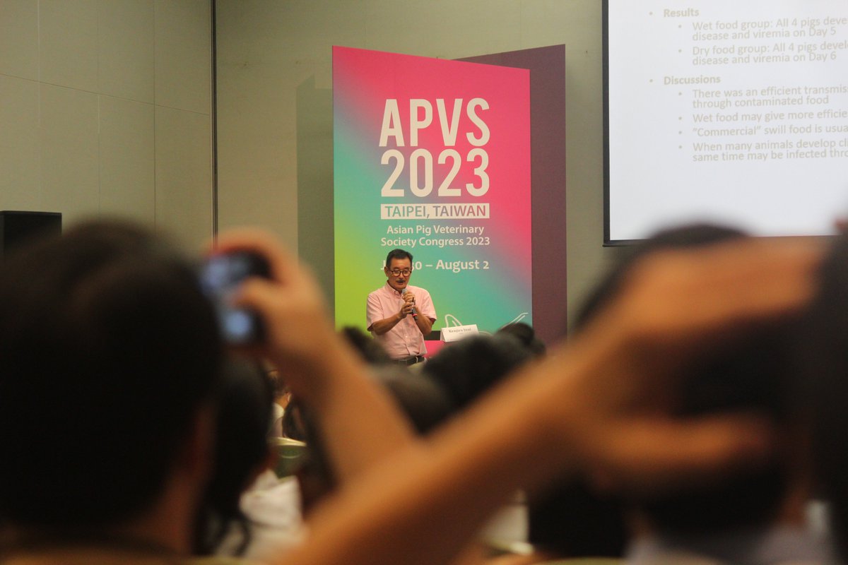 vincenttb's tweet photo. This summer I attended the 10th edition of the #APVS Congress in Taiwan 🇹🇼. The event attracted interested  #pig health experts from all over Asia. I was curious to hear about the latest African #Swine Fever insights.

I summarised them at @PigProgress ⏩ https://t.co/FsqMCt0H6r https://t.co/eDeqeA91zH