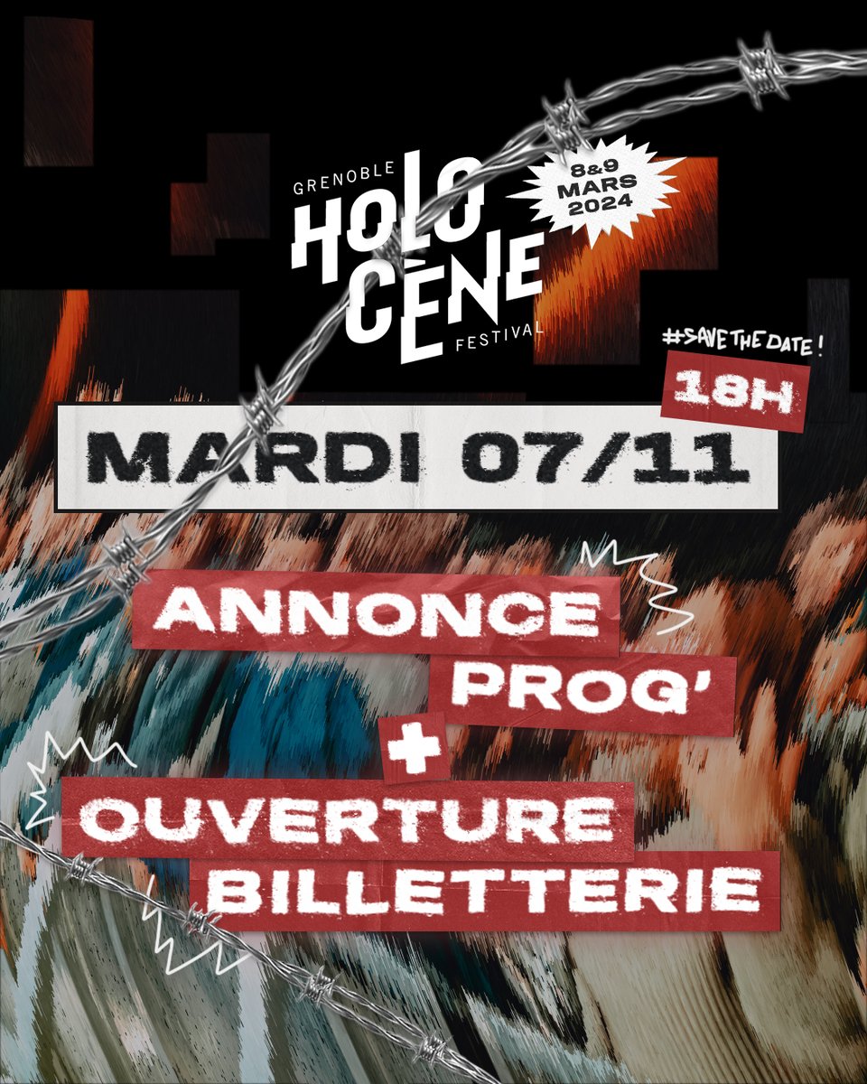 Ce 𝗠𝗔𝗥𝗗𝗜 𝟳 𝗡𝗢𝗩𝗘𝗠𝗕𝗥𝗘 - 𝟭𝟴𝗛𝟬𝟬 on vous reveal enfin notre programmation et on ouvrira par la même occaz la billetterie avec des tarifs early pour les plus vifs 💥

Donc sois au rendez-vous pour choper ta place au meilleur tarif ! 👀