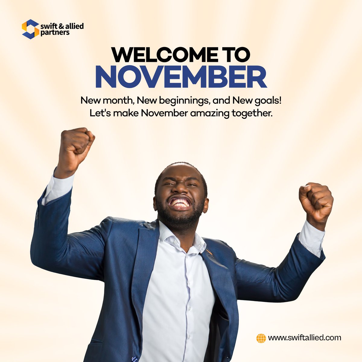 SwiftAllied's tweet photo. A new month brings new opportunities for financial growth and stability.

Let’s work together to make your November financially fulfilling. 

#financiastability #newmonth #happynewmonth #swift #swiftallied https://t.co/5zx3h9dHSg