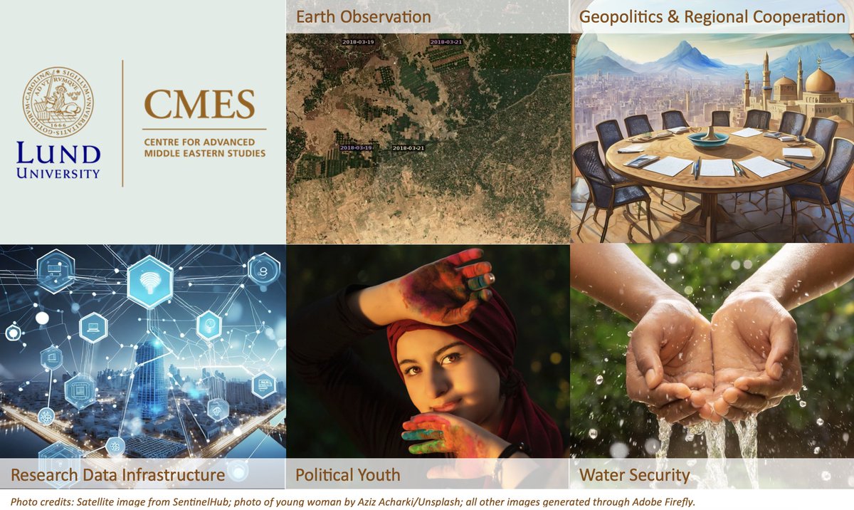 CMES_LUND's tweet photo. Come work with us and be part of the dynamic research team at CMES! 
Apply for one of our 5 postdoctoral fellowships on the Middle East before 20 November 2023. #EarthObservation #Geopolitics #DataInfrastructure #PoliticalYouth #WaterSecurity 
https://t.co/ma61N0ThJP https://t.co/2mgnsjWfb7