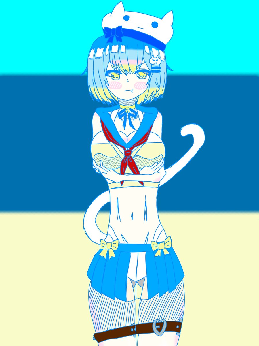 Ghimarisu's tweet photo. #夏恋ひまわり
#今日のひまちゃん
いいおっぱいの日に
因んでFひま描いてみた
本人がFだとも
FAはFがいいって
言ってたから大丈夫なはず… https://t.co/6TtMkStpp1