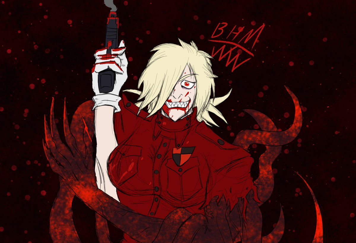 Seras Victoria from Hellsing.
#hellsingultimate #fanart