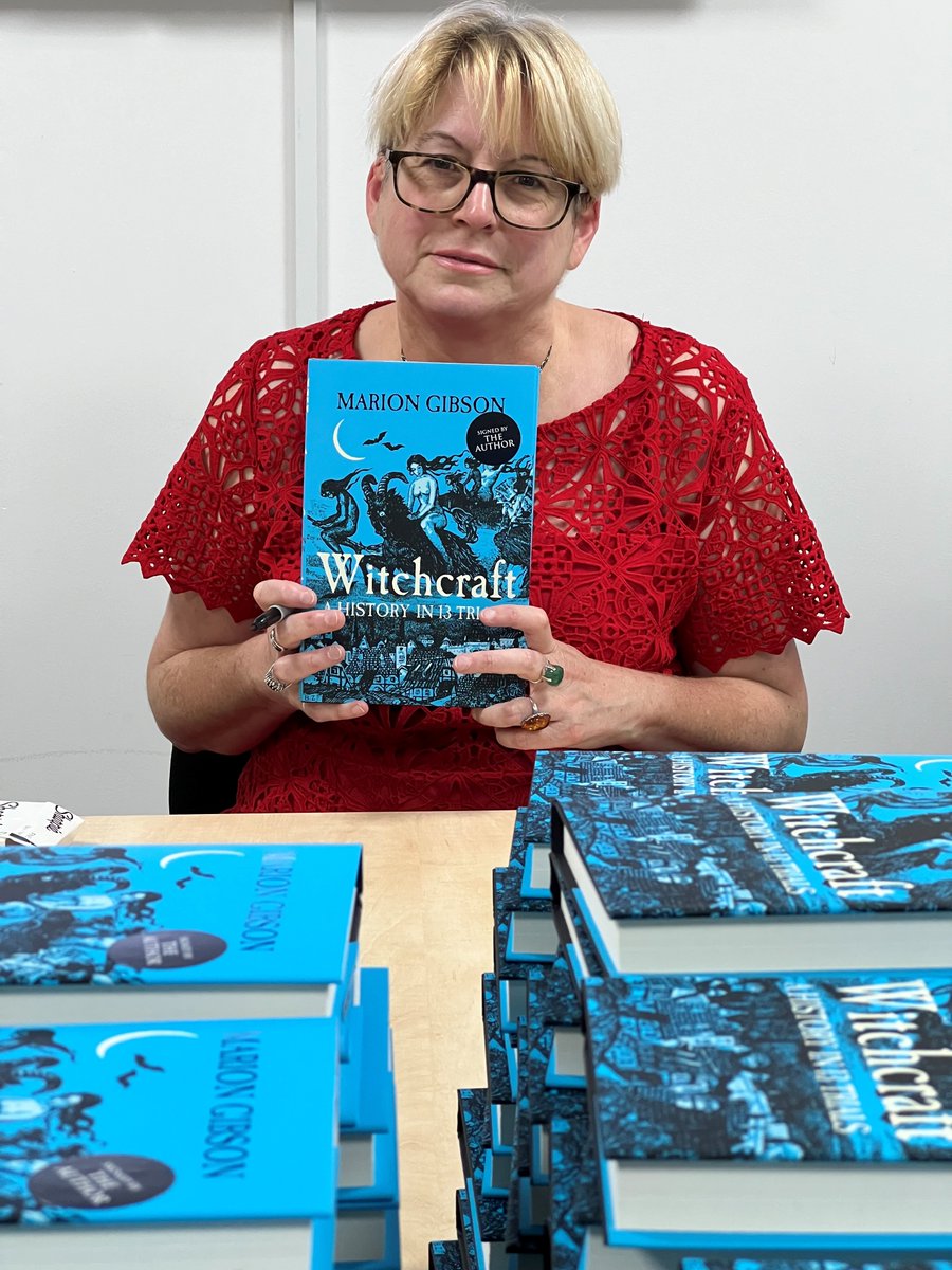 The wonderful Marion Gibson <a href="/witchesetc/">Professor Marion Gibson</a> has SIGNED more copies of the popular Indie bestseller #Witchcraft!

These will be available to order from Friday, so please contact your rep or DM us to place an order.

#ChooseBookshops