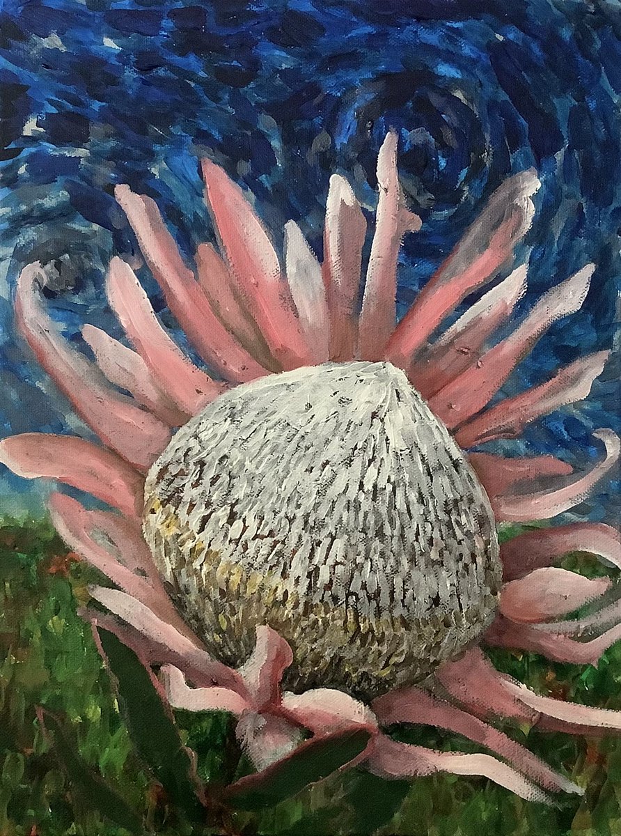 LizeBurgerArt's tweet photo. Just finished this Protea https://t.co/w6wUjfGuze