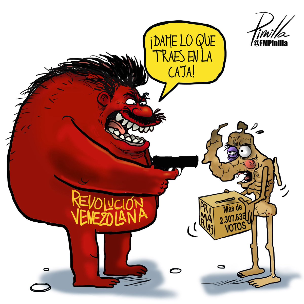 Robo a Venezuela...
•
#dibujolibre para @dlasamericas_
•
#caricatura #Cartoon #usa #eeuu🇺🇸 #EEUU #venezuela #venezolanos #primarias2023 #politicalcartoon