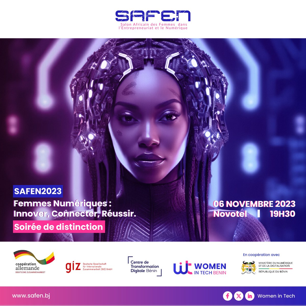 La communauté Women In Tech  Bénin s'est donnée pour vision de contribuer à réduire les inégalités du genre dans le numérique au Bénin et en Afrique, en bâtissant un réseau influent et diversifié d'acteurs et d'actrices du numérique et/ou de l'entrepreneuriat...