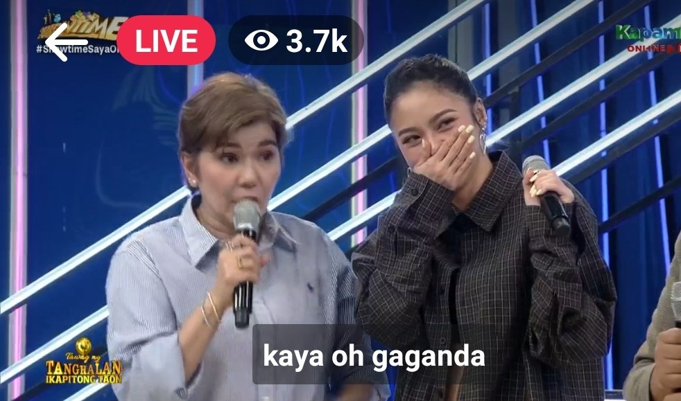 KimberLex16's tweet photo. Tawang tawa eh noh 😂😜 hahaahh

Kim Chiu |
@prinsesachinita 🤣

#ShowtimeSayawOne https://t.co/TRTwoZ0ecN