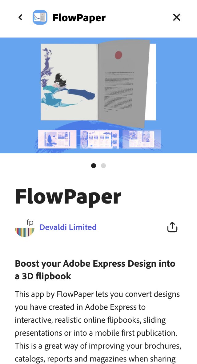 We're happy to announce our latest integration. This time with Adobe Express! You can find it if you head over to Adobe Express and click on 'Add-ons' and you'll find it in the list! express.adobe.com #adobeexpress #adobe