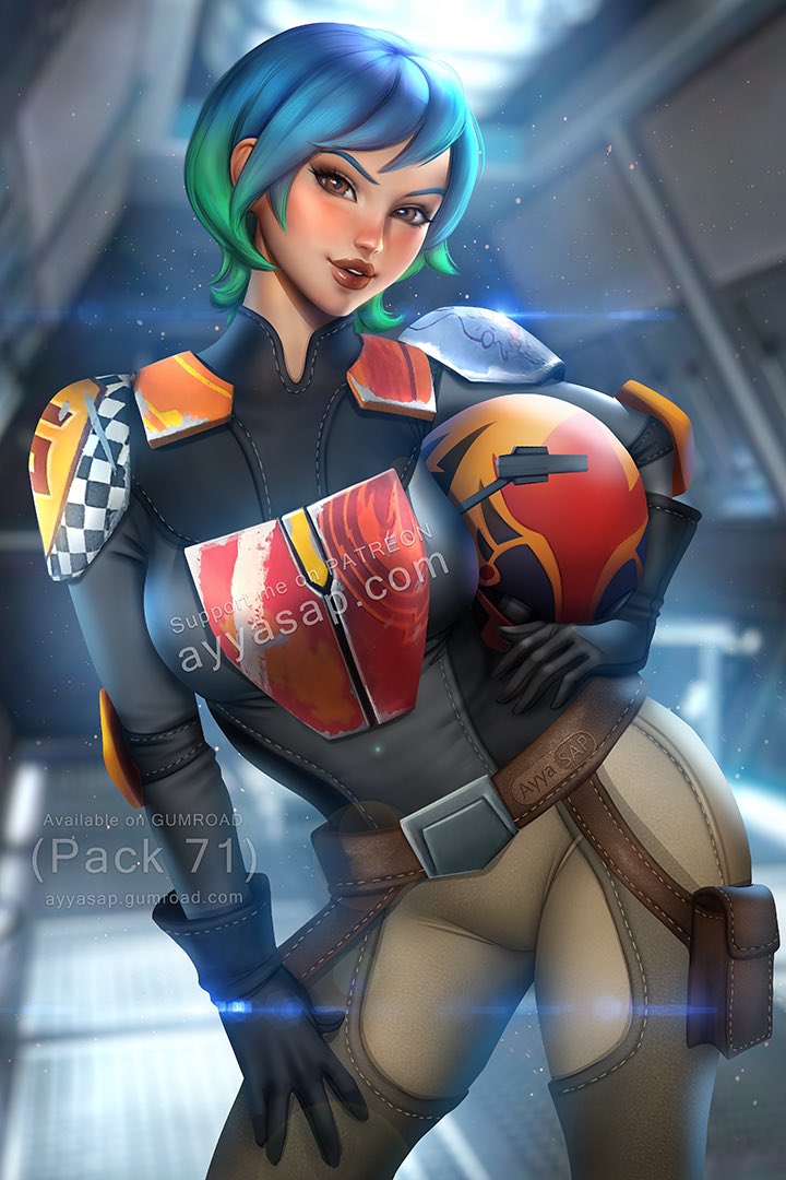 AyyaSAP's tweet photo. Finally finished this one, hope you enjoy the result! 💙💚🩵
#sabinewren #starwars 

Available on Gumroad part of (Pack 71)
https://t.co/yeePb222VO https://t.co/OIM9jndG6j