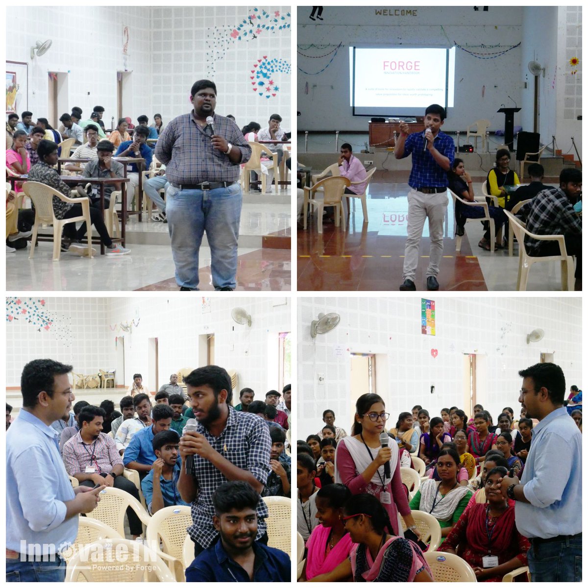 InnovateTn's tweet photo. The 6-day Innovation Sprint at GCE-Srirangam kicked off on 31st Oct 2023 with 270 pre final year students. https://t.co/bKM2ghTdyY