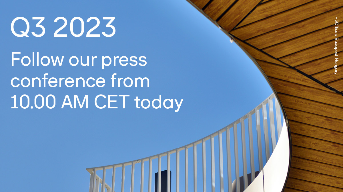 SkanskaGroup's tweet photo. Today we release our Q3 2023 financial results.
“Our strong financial position and clear strategy enable us to make sound long-term decisions in all market environments,” says Group CEO.
Join our press conference from 10.00 am CET today: https://t.co/zTG4oDVgzU
#Qreport $ska https://t.co/XruzBabKGy