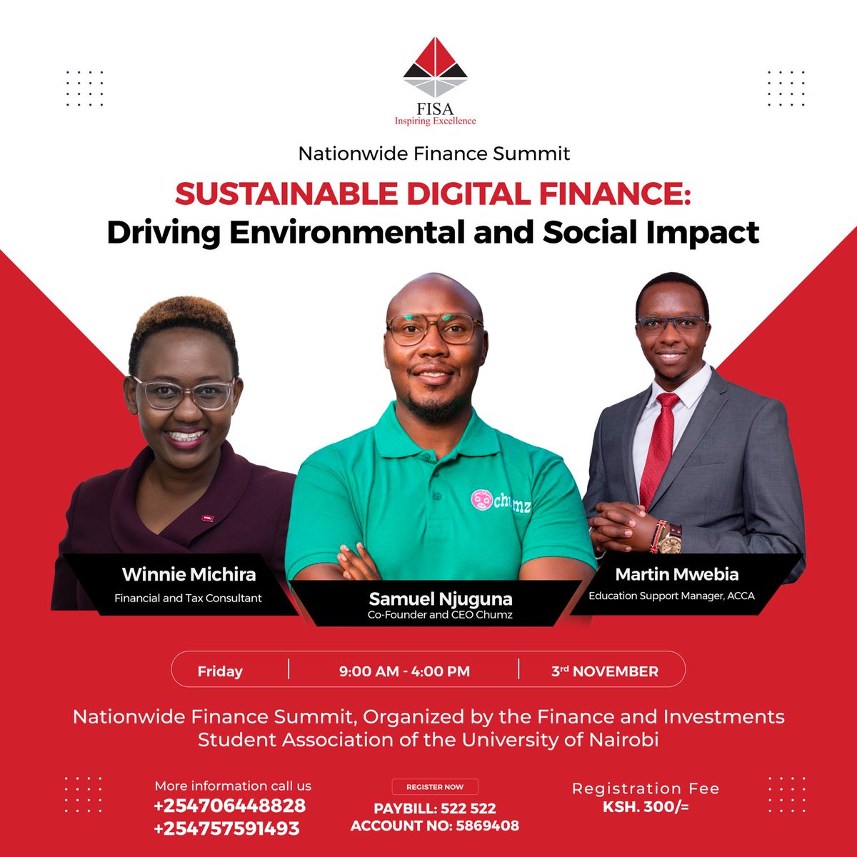 #Nationwide finance summit will be  hosted by UON on 3rd November