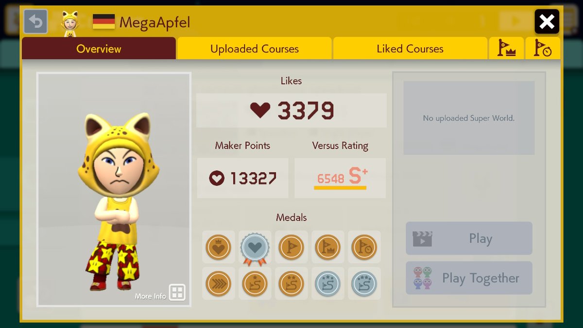 I finally got every medal in all categorys! #SuperMarioMaker2 #NintendoSwitch