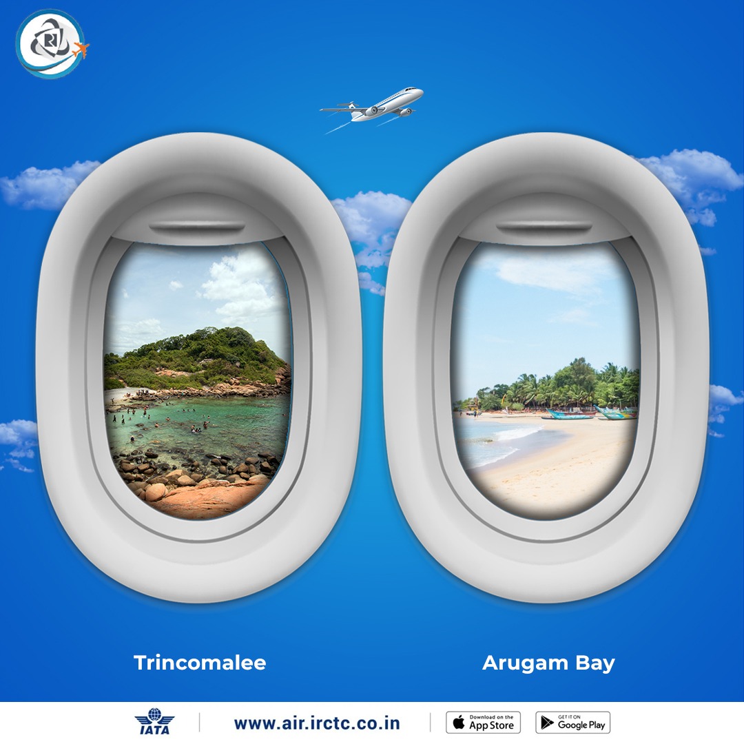 IRCTCofficial's tweet photo. With #SriLanka announcing free visas for Indian tourists, it's time to add its wonders to your bucket list.
Book flights to Sri Lanka on https://t.co/7OcpVDKkEg /download the #IRCTC #Air app and #KnowTheWorld.
Get free #AirTravel insurance worth 50 lakhs.
#TravelSriLanka #AirTravel #Offers #Deals #AdventuresAwait #TravelGoals