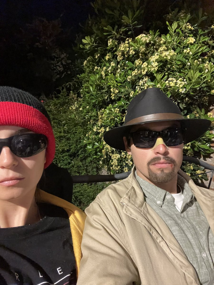 maji_naguri_'s tweet photo. mine and my wife's costumes n.n
#Halloween2023 #halloween #heisenberg #breakingbad #BetterCallSaul #walterwhite #jessepinkman #pinkman #walter #saulgoodman #jimmymcgill #slippinjimmy #gusfring #gustavofring #salamanca #polloshermanos #mike #mikeehrmantraut https://t.co/AEIOeCxgN0