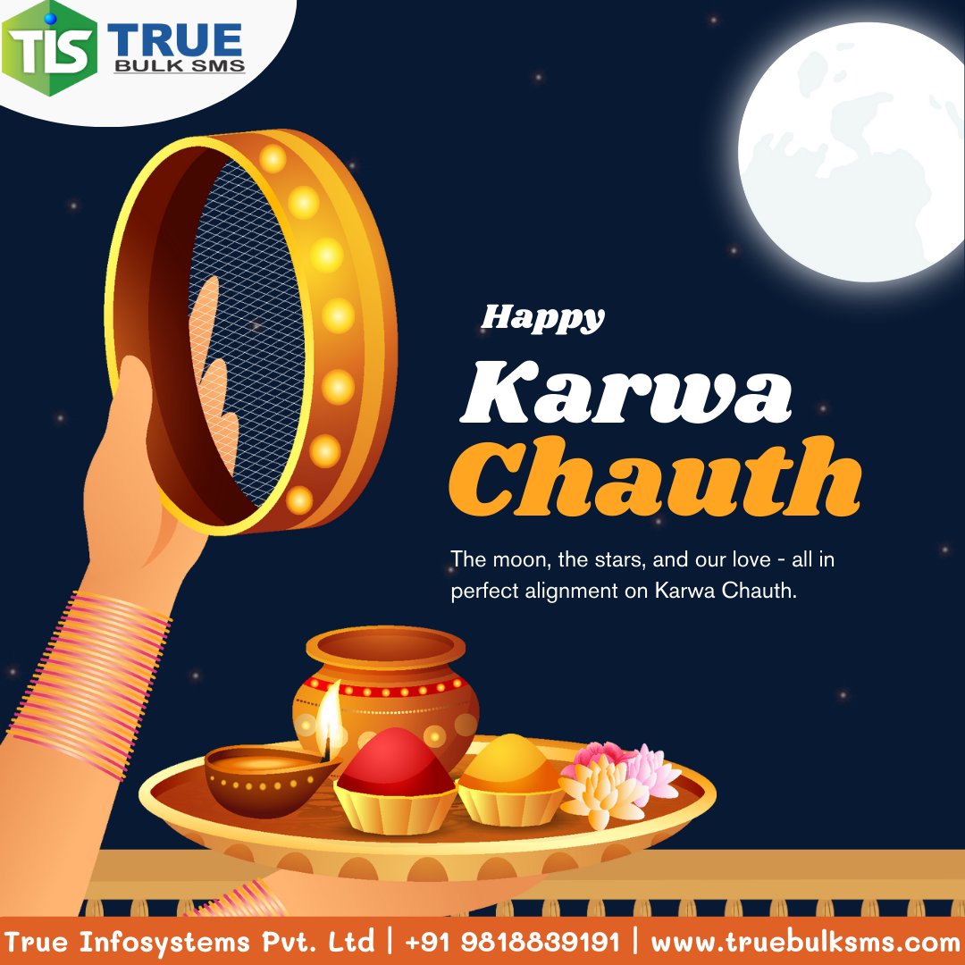 truebulksms's tweet photo. Karva Chauth: A beautiful tradition celebrating love, devotion, and fasting for your soulmate. πβ€οΈ
#KarvaChauth2023 #KarvaChauthFestival #KarvaChauthPuja #voicesms #whatsappapi #ivr #truebulksms #connectwithus https://t.co/0orv2JGDIs