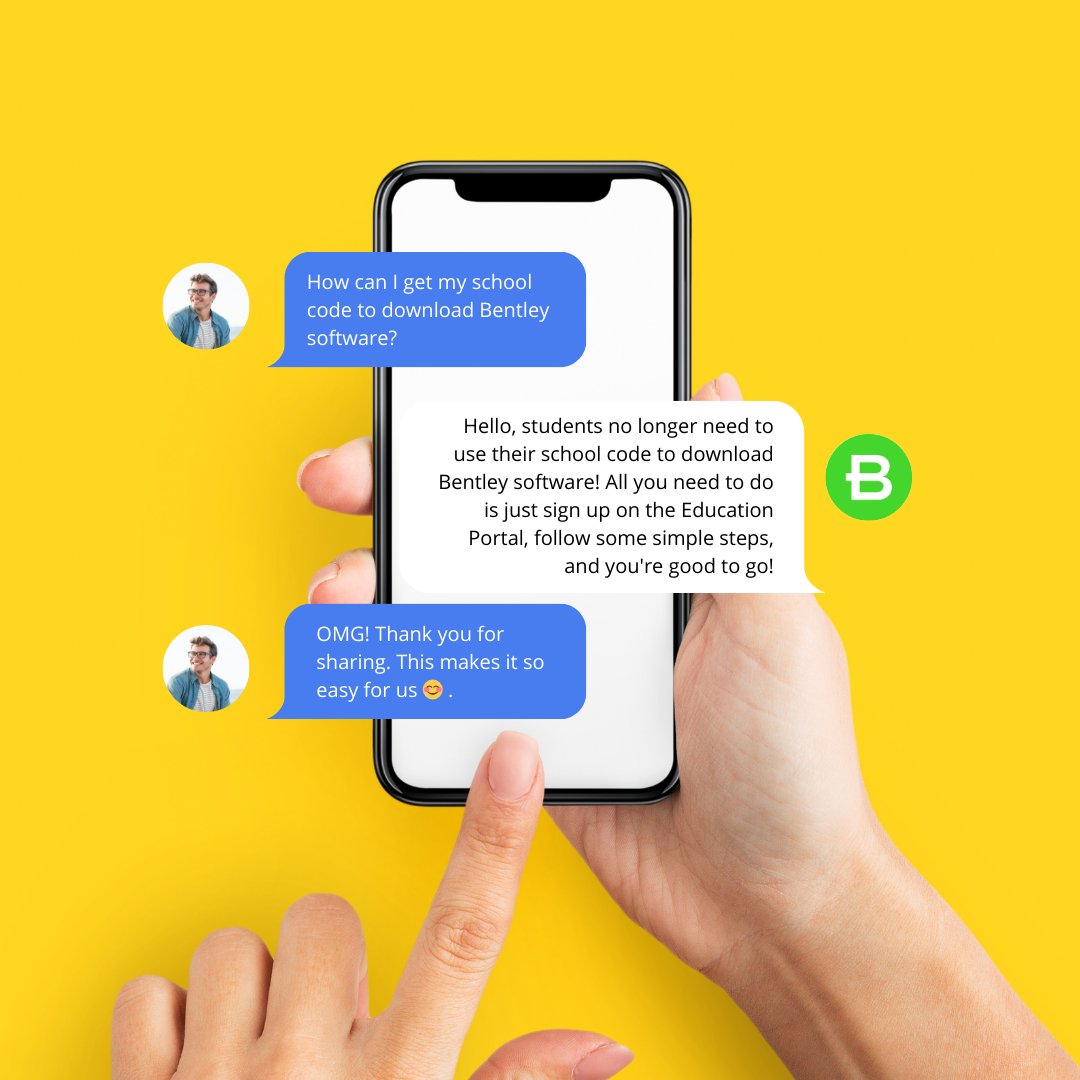 The school code will soon become part of history 🎒 Bentley Education will be your destination unlock a world of opportunities with 65+ Bentley software and a ton of learning resources. For more information - rb.gy/gjqip #BentleyEDU