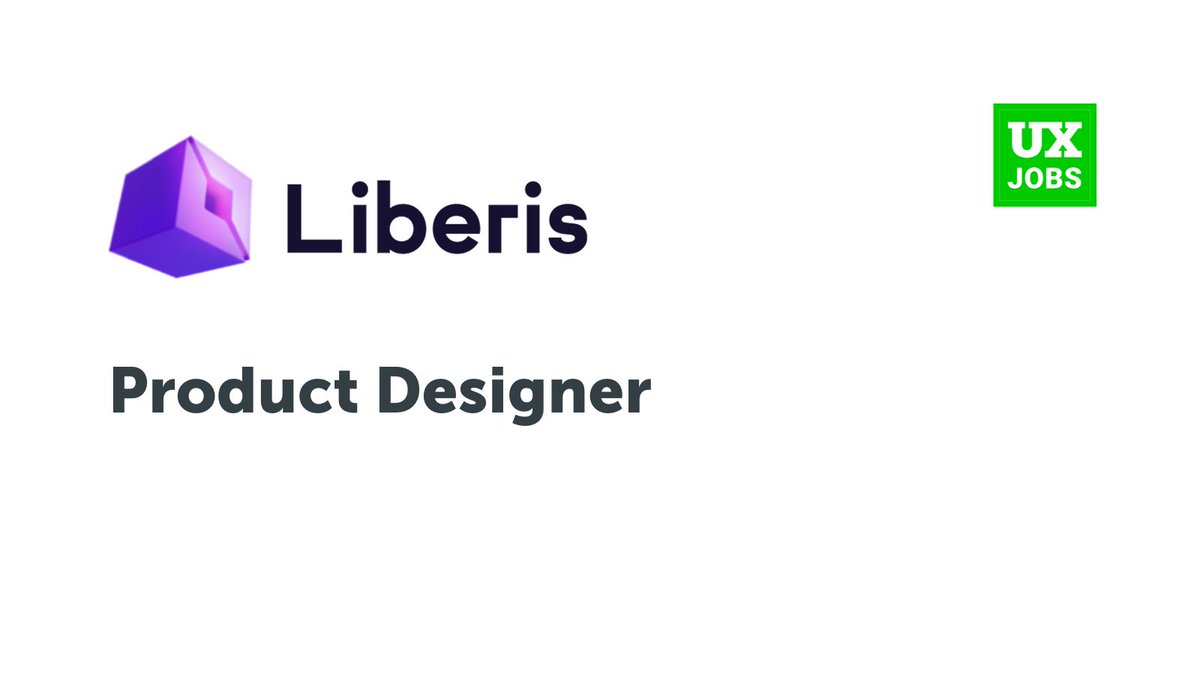 Product Designer at @LiberisGlobal · Full-time, Permanent · London, Hybrid #ux #userexperience #job uxbri.org/jobs/1541/prod…