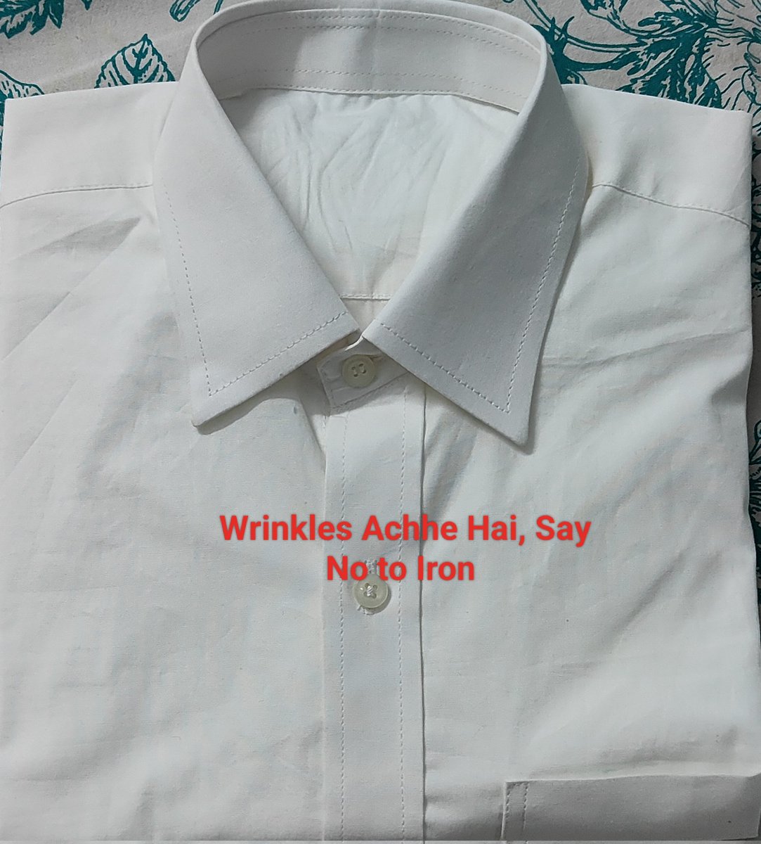 Let's join hands together to empower the Young generation with awareness and
Action for climate correction. 
#NoCO2 #Wrinkles Acche Hai Energy Swaraj Foundation Chetan Singh Solanki
Say no to ironed clothes once a month to avoid 200 gm CO2 emissions on one pair