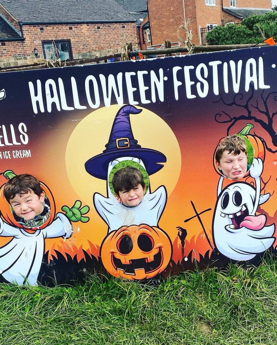 nicchambers16's tweet photo. Pumpkins🎃, potions 🧪 and lots of washing!!! A,J&amp;T had a great time at @BluebellDairy. @LadywoodKH https://t.co/1NDYd1P2Is