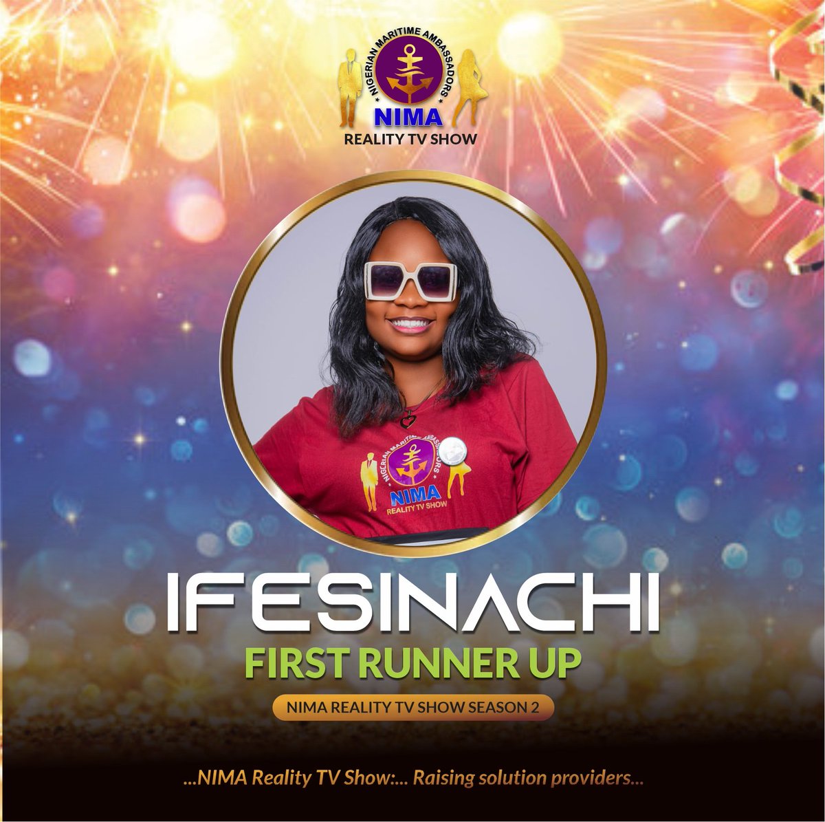 nima_show's tweet photo. Congratulations to IFESINACHI, First Runner Up, NIMA Reality TV Show Season 2 https://t.co/7Ft2jMogQK