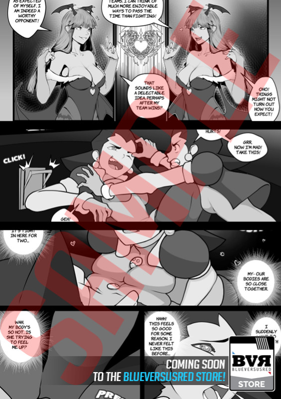 BlueVersusRed's tweet photo. Coming Soon to the BVR Store: "Gonna Take You For A Ride"
Created in collaboration with artist @tipsieNSFW! A throwback to the popular MVC2 fighting game! M*rrigan's magic makes double trouble for Tron Bonne!
All characters portrayed are at least 18+
#selfcest #clonekink #同一CP https://t.co/CsxgjoDBDU