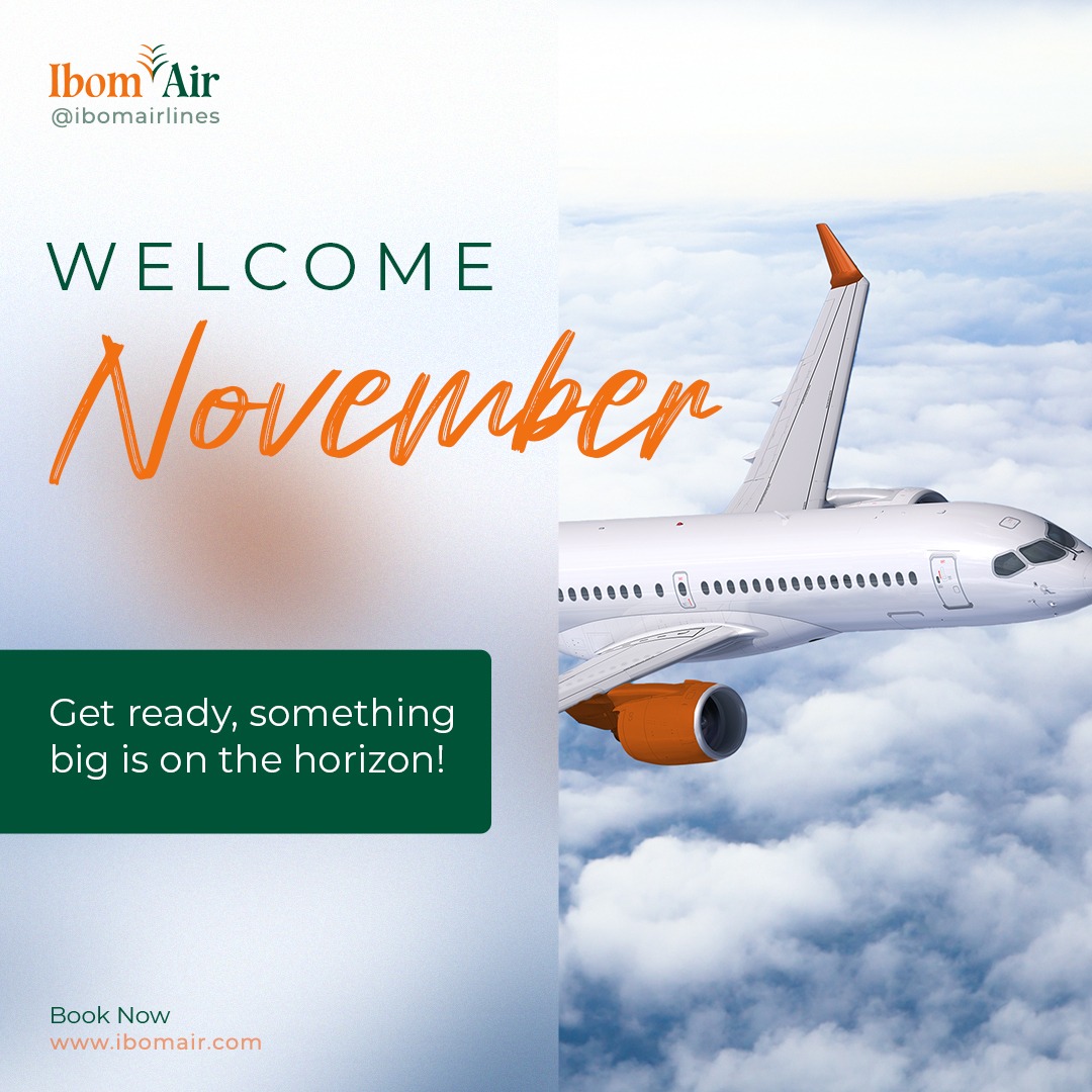 ibomairlines's tweet photo. Welcome November. Get ready, something big is on the horizon!

Wishing you an amazing month ahead.

#happynewmonth #november #november2023 https://t.co/d2z8CwBWPM