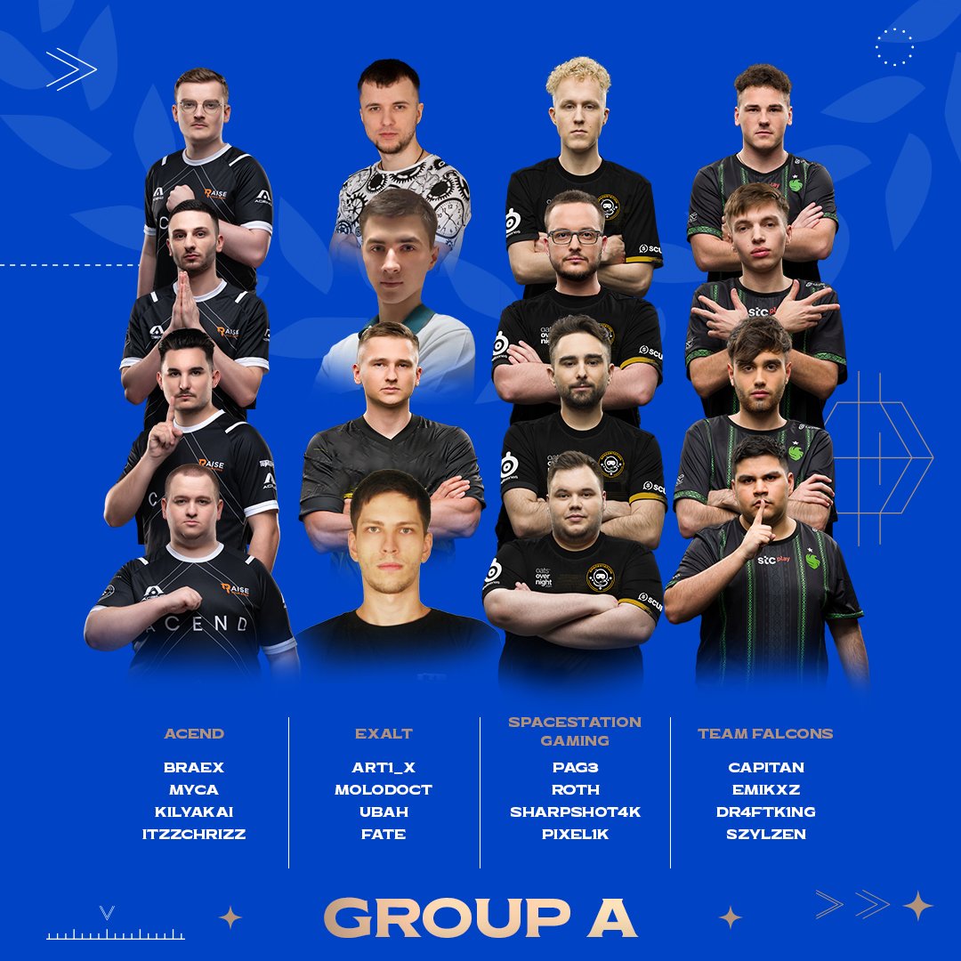 PUBG Esports (@pubgesports) on Twitter photo ℙ𝕌𝔹𝔾 𝔾𝕝𝕠𝕓𝕒𝕝 ℂ𝕙𝕒𝕞𝕡𝕚𝕠𝕟𝕤𝕙𝕚𝕡 𝟚𝟘𝟚𝟛
🪂 𝐆𝐫𝐨𝐮𝐩 𝐀 🪂
✅ <a href="/AcendClub/">ACEND CLUB</a>
✅ Exalt
✅ <a href="/Spacestation/">Spacestation Gaming</a>
✅ <a href="/FalconsEsport/">Falcons Esports</a>
#PUBG #PUBGEsports #PGC2023 ℙ𝕌𝔹𝔾 𝔾𝕝𝕠𝕓𝕒𝕝 ℂ𝕙𝕒𝕞𝕡𝕚𝕠𝕟𝕤𝕙𝕚𝕡 𝟚𝟘𝟚𝟛
🪂 𝐆𝐫𝐨𝐮𝐩 𝐀 🪂
✅ <a href="/AcendClub/">ACEND CLUB</a>
✅ Exalt
✅ <a href="/Spacestation/">Spacestation Gaming</a>
✅ <a href="/FalconsEsport/">Falcons Esports</a>
#PUBG #PUBGEsports #PGC2023
