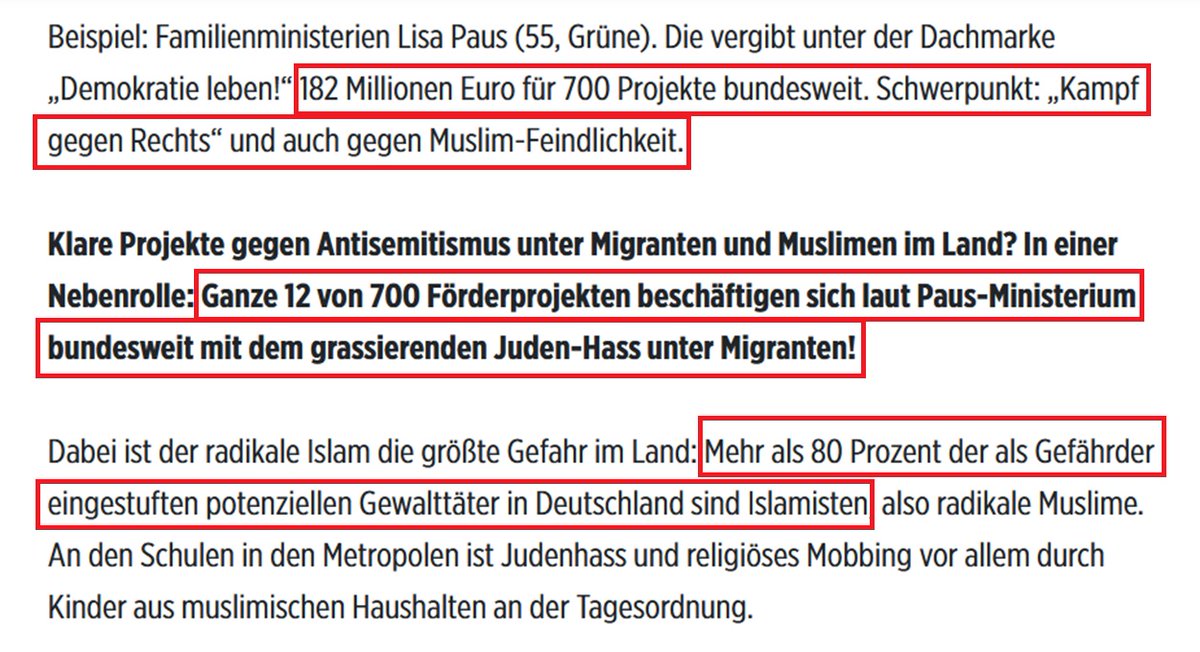 Dass #Paus von #GrueneSekte sehr verschobene Realitäten hat - wie auch ihr Adlatus #LehmannRücktritt - ist ja seit dem #Selbstbestimmungsgesetz in ganz #Deutschland bekannt. 

Wie weit das reicht, wird aber nun durch den #Antisemitismus & die unsäglichen Demos für #Palästinenser