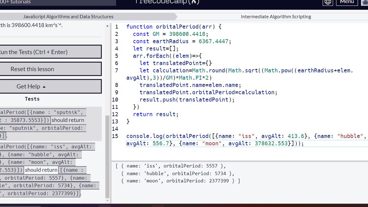 n_codingjourney's tweet photo. #100DaysOfCode  Day 3 
calculating orbital period using js on https://t.co/UBoz8uN1Oh
#coding #programming #devloping #javascript  #js https://t.co/LlAIaOIcPQ