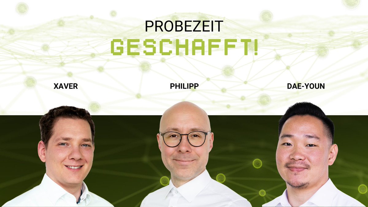 virtual7's tweet photo. Die Probezeit von Xaver, Philipp, Dae-youn, Niels und Jens ist vorbei. Seit Mai sind sie in den verschiedenen Clustern Tech Services, Sales und Finance mit dabei. Ein Hoch auf diesen freudigen Meilenstein. 🥳 Auf die nächsten erfolgreichen Jahre!
#virtual7gmbh #ONEvirtual7 https://t.co/b7LFzhXrQn