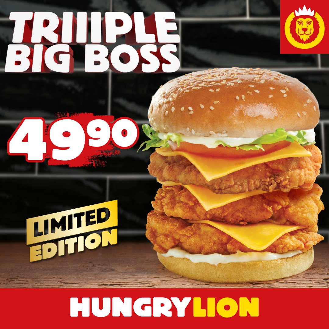 hungrylion's tweet photo. Pick your fighter 🔥🔥🔥.  RT for the Triiiiple Big Boss Burger &amp; Like for the wings.    

#WingWednesday #Triiiplebigbossburger https://t.co/mKL9xJHfQ9