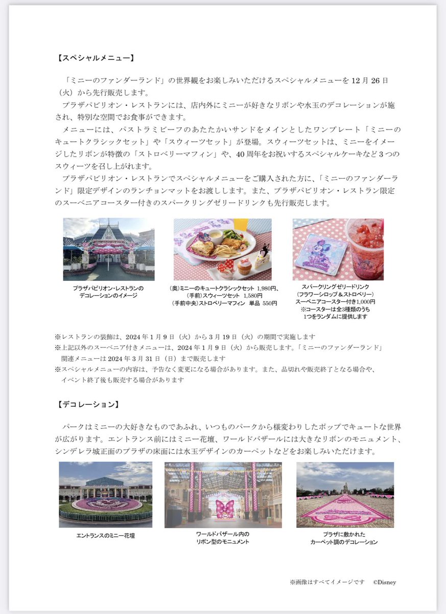どりあ@ディズニー情報 tweet media