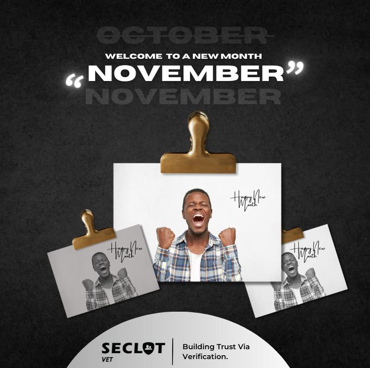 Let Seclotvet Verify your identity

#Happy New Month #Verified #Verification #Seclotvet #Security